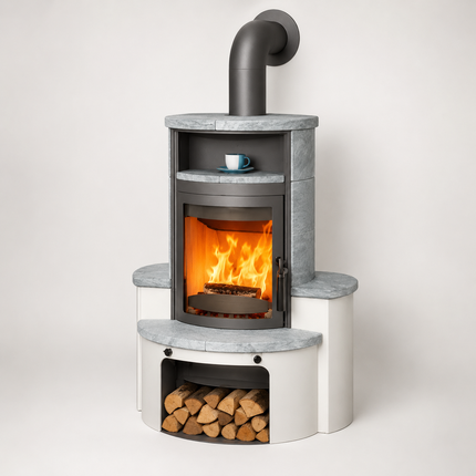 Hark Avenso GT ECOplus Kaminofen Naturstein 8 kW mit Automatik