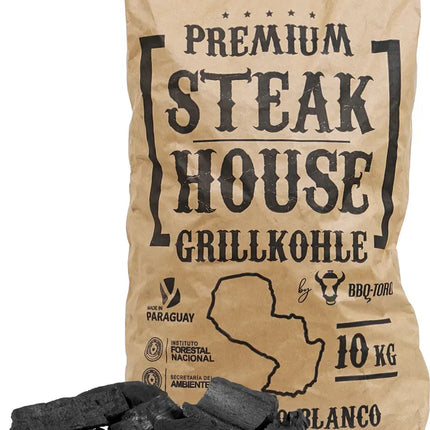 BBQ-Toro Premium Steakhouse-Grillkohle | 1 Tonne | Quebracho Blanco