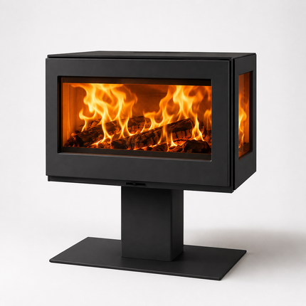 Panadero Harmonie 3V Kaminofen Stahl Schwarz Metallic 7,9 kW