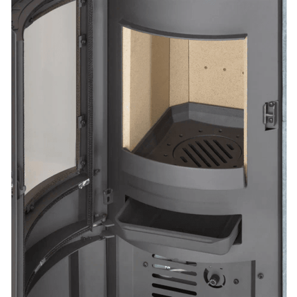 Thermia Kaminofen München V3 Gussgrau Speckstein Automatik 7 kW