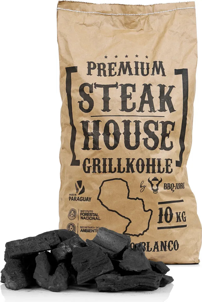 BBQ-Toro Premium Steakhouse-Grillkohle | 1 Tonne | Quebracho Blanco