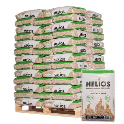 HELIOS Holzpellets 975 kg – 65 × 15 kg