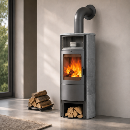 Hark Opera B grande Kaminofen Naturstein 7 kW mit Automatik