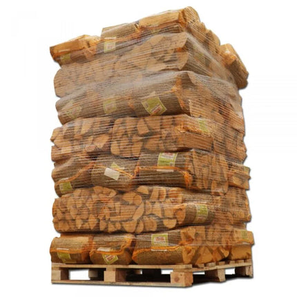 40 Netzsäcke Kaminholz 25 kg – Hartholz-Mix 30 cm