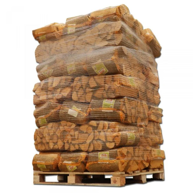 40 Netzsäcke Kaminholz 25 kg – Hartholz-Mix 30 cm
