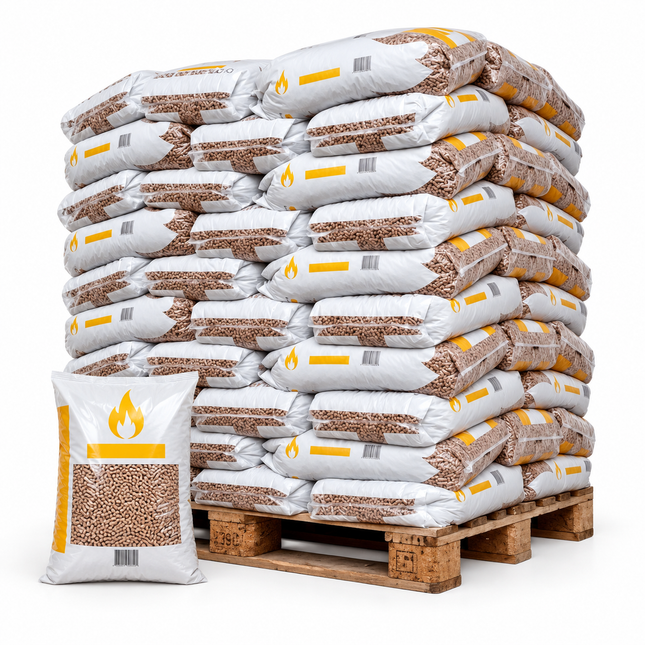 SunFire Holzpellets – 70 × 15 kg Palette – Nadel- und Laubholz, NF