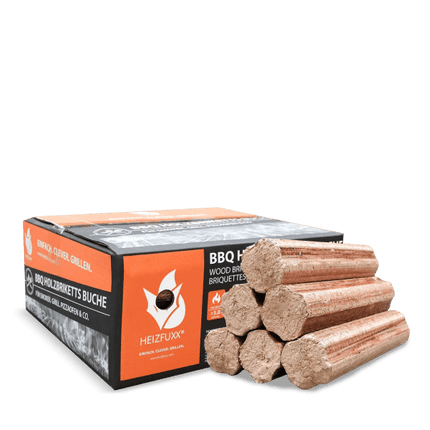 Heizfuxx BBQ-Buchenholzbriketts 18kg x 54 Gebinde 972kg Palette