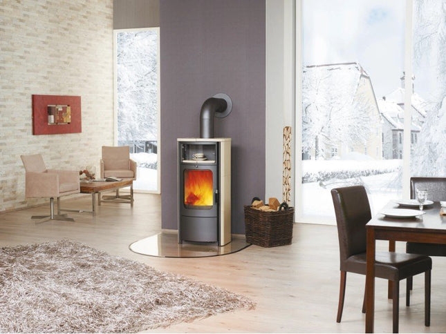 Hark Dauerbrand Kaminofen Opera-B Creme mit Automatik 7 kW EEK: A+