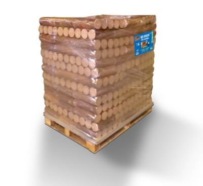 Woodstock Holzbriketts – Palette mit 104 Paketen zu je 5 Briketts – gebrauchsfertig