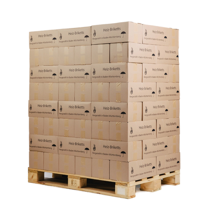 Hartholzbriketts eckig Karton 960 kg