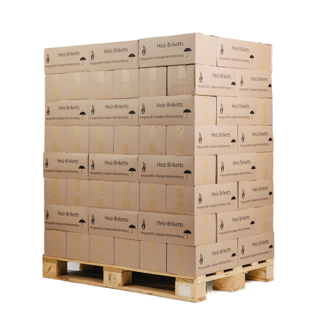 Hartholzbriketts eckig Karton 960 kg